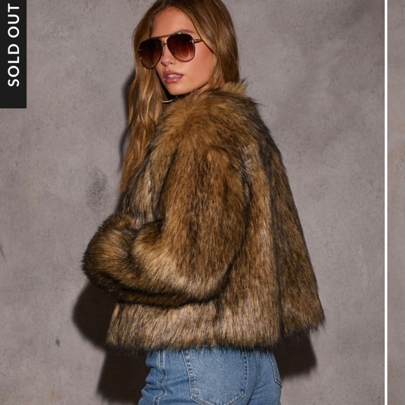 Medium Brown Faux Fur - Picture 3 of 3